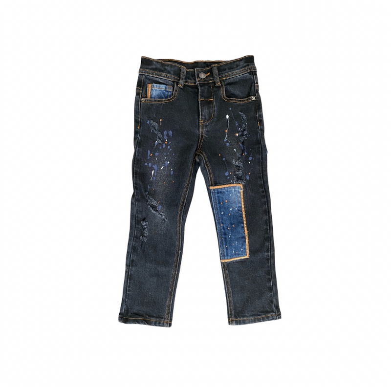 Patchwork Splatter Jeans